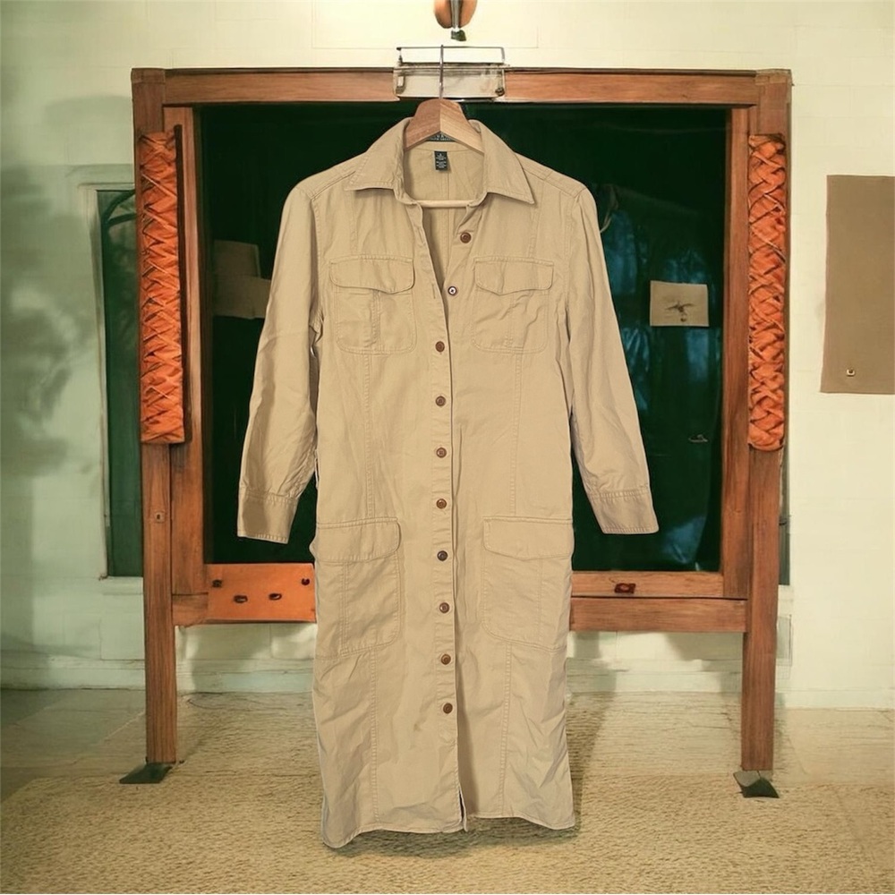 Ralph Lauren Tan Long Sleeve Dress